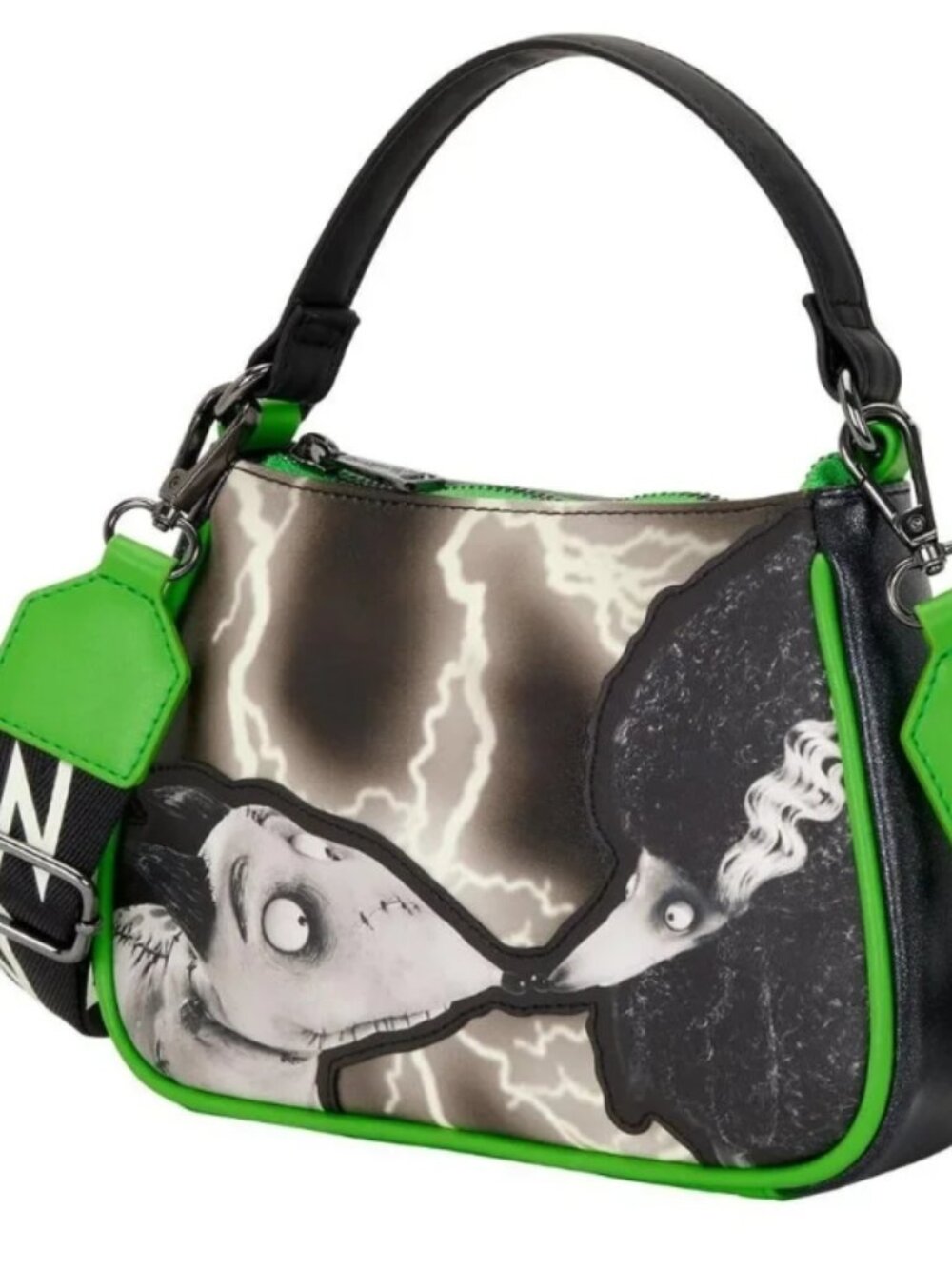 Loungefly Disney Frankenweenie Sparky & Persephone Glow in the Dark Crossbody